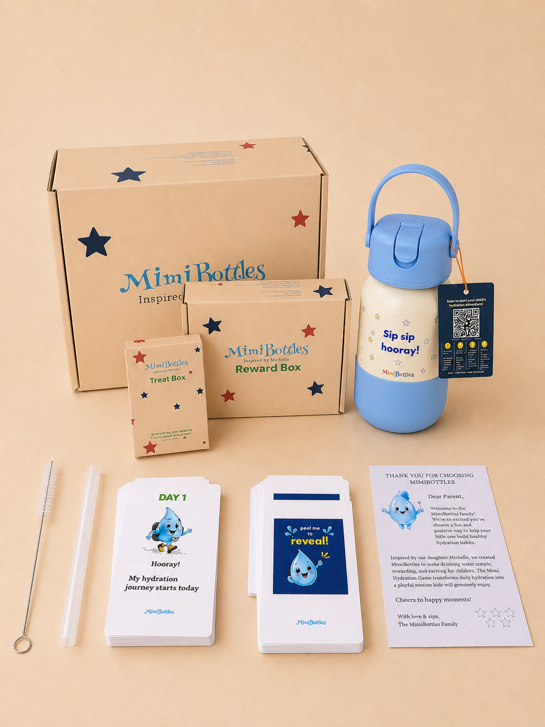 Sky Bird - 450ml | 31 Daily Rewards Cards | 12 Monthly Sealed Treats